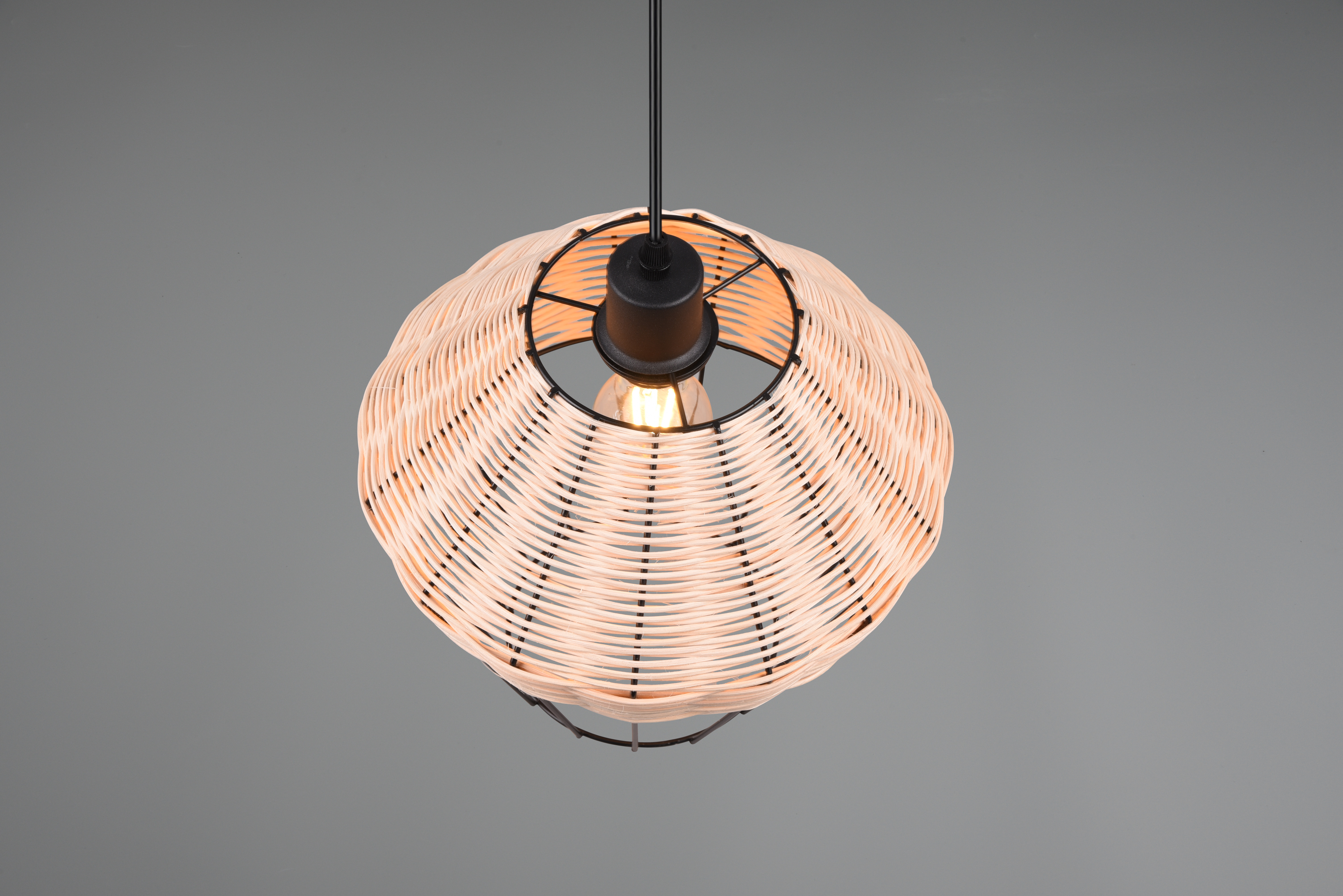 BORKA SOSPENSIONE IN RATTAN COLORE NATURALE D. 30CM