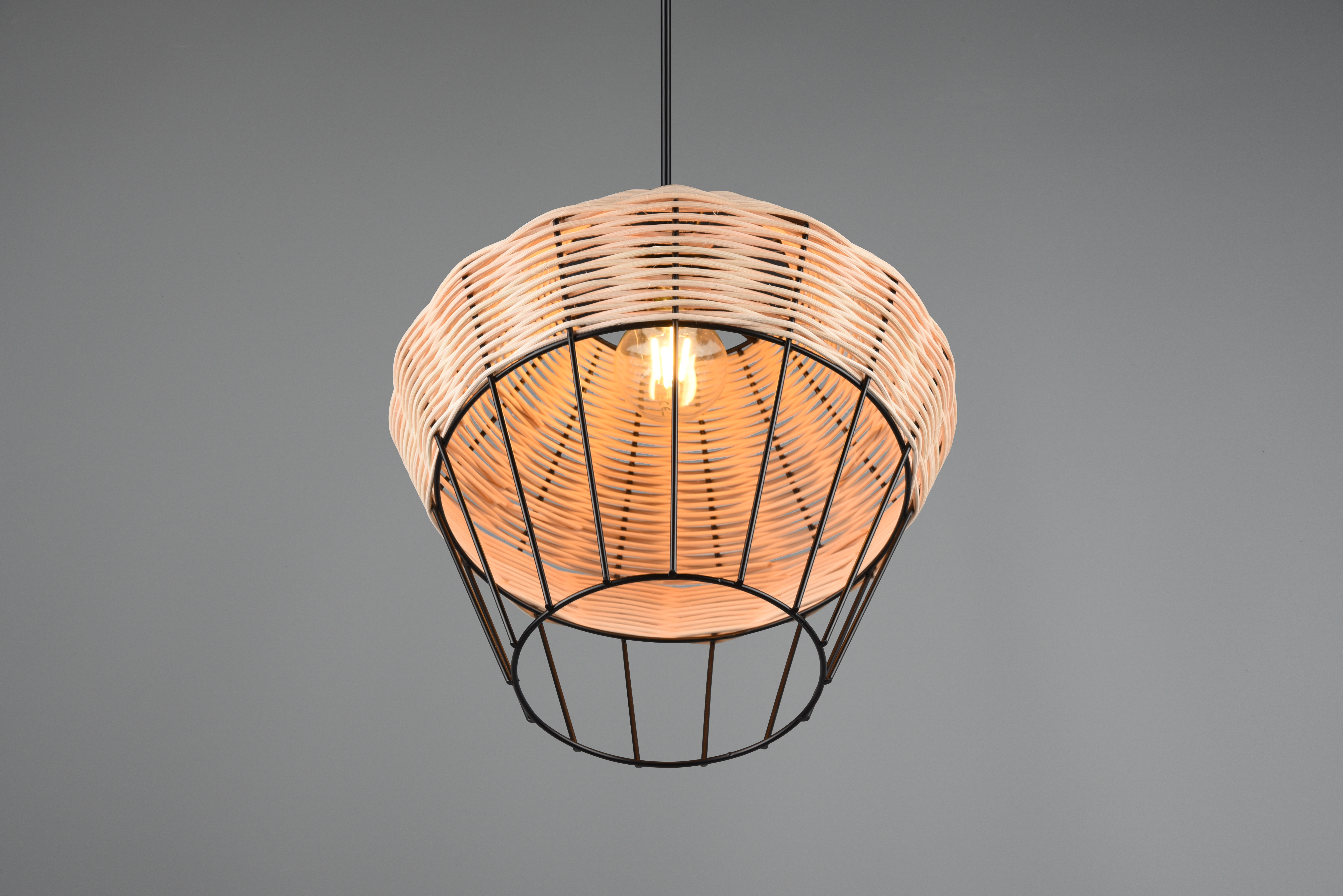 BORKA SOSPENSIONE IN RATTAN COLORE NATURALE D. 30CM