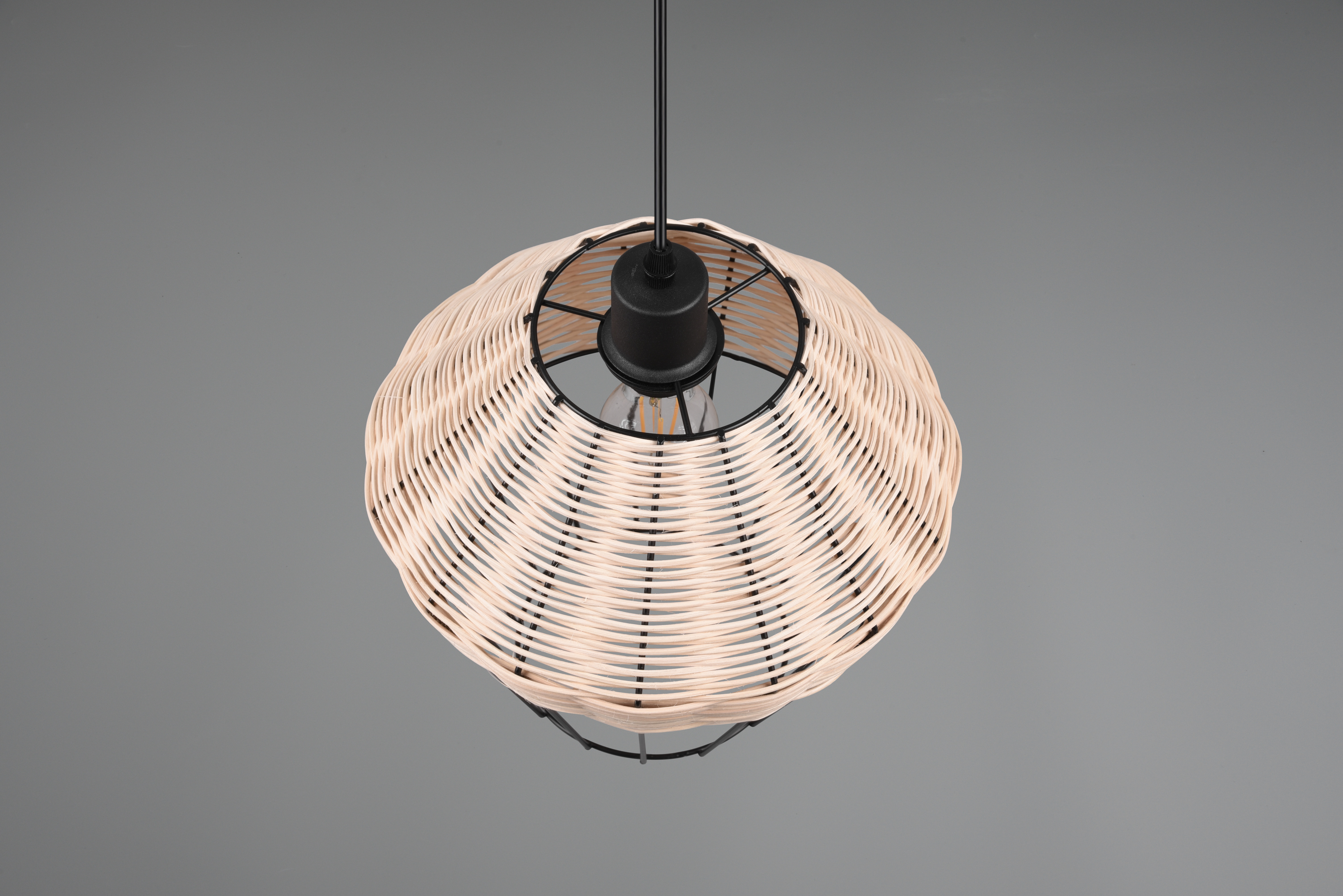 BORKA SOSPENSIONE IN RATTAN COLORE NATURALE D. 30CM