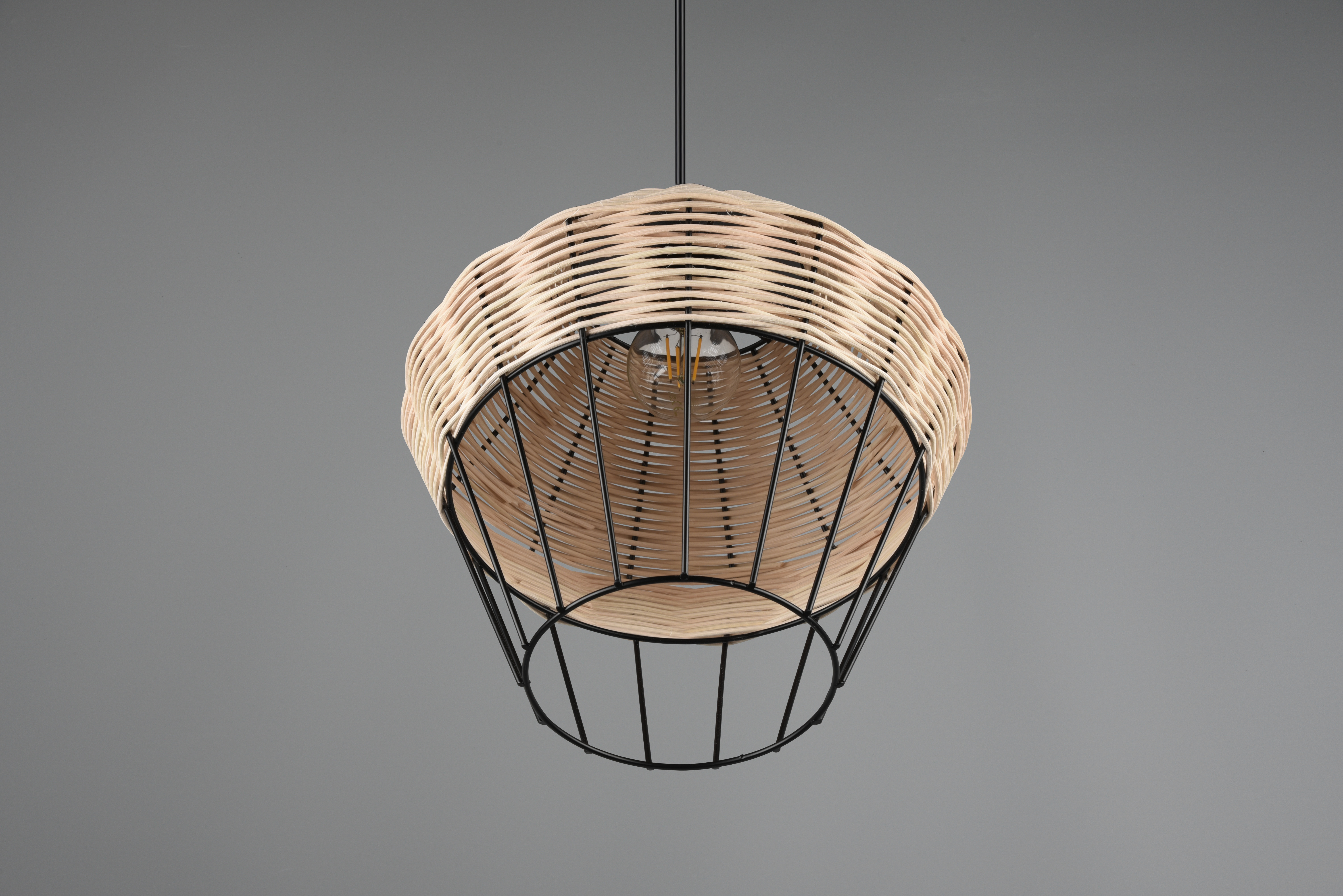 BORKA SOSPENSIONE IN RATTAN COLORE NATURALE D. 30CM