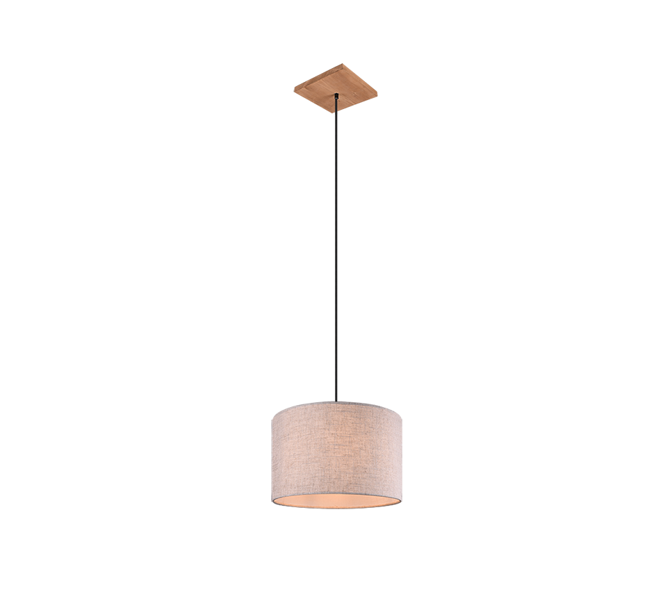 ELMAU SOSPENSIONE LEGNO CON PARALUME SABBIA D. 35CM
