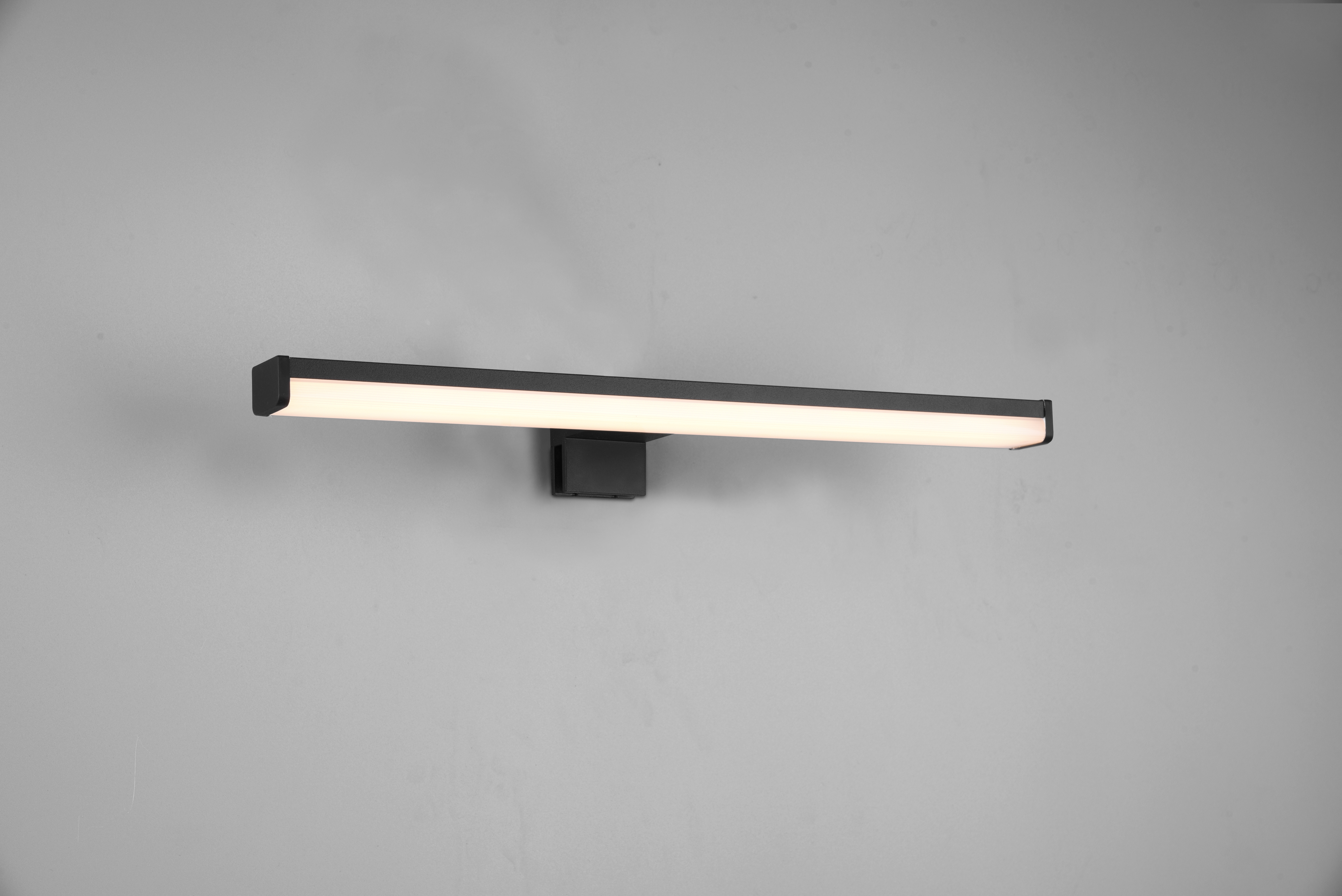 LINO H2O APPLIQUE NERO ANCHE CON POSSIBILITA' DI AVVITARE SU SPECCHIO IP44 L. 40CM