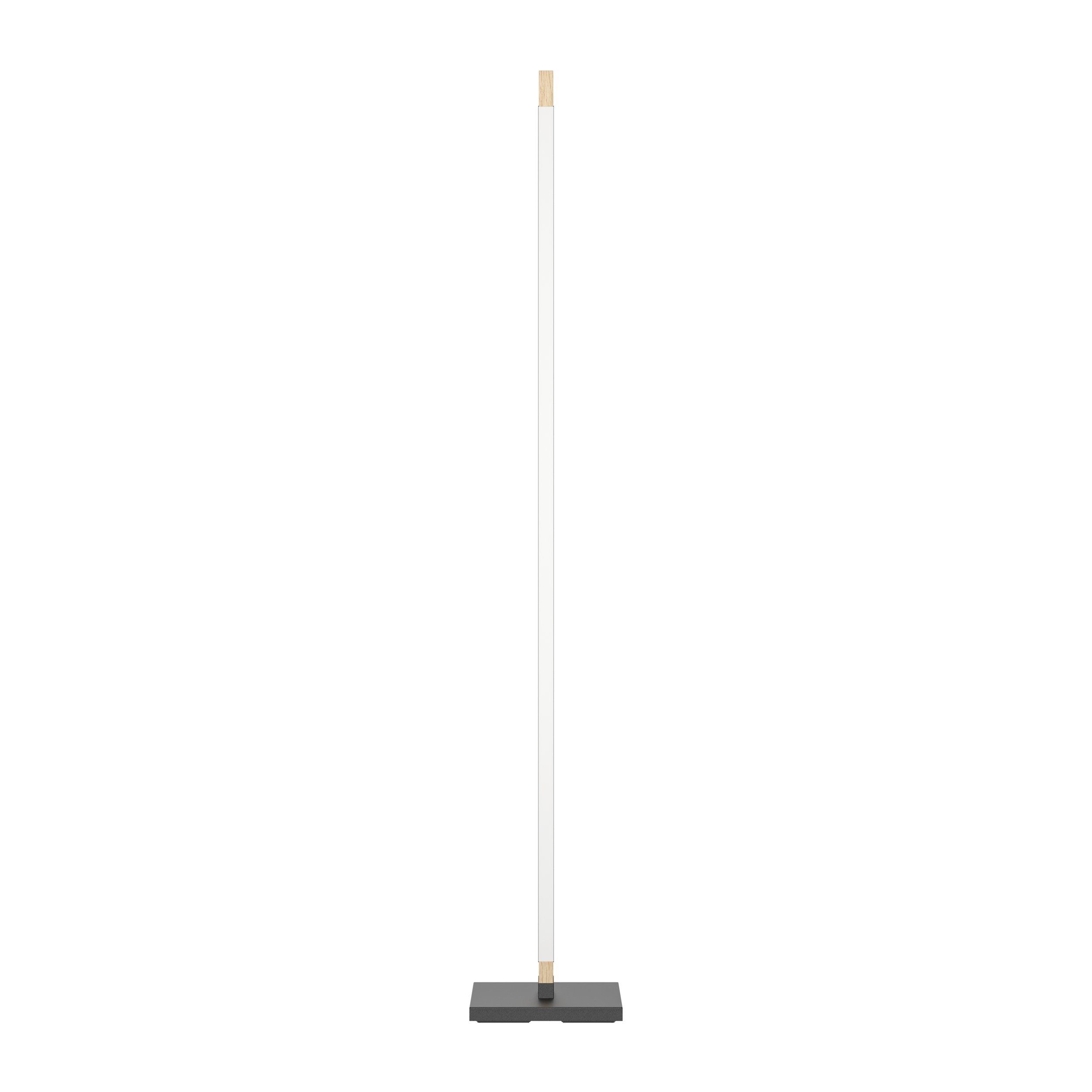 CAMACHO - Piantana - LED 19,5W 3000K 2400Lm inclusa - Struttura in metallo e legno / finitura nero, marrone; Diffusore in plastica / finitura bianco;
L75 x 20 H1260
