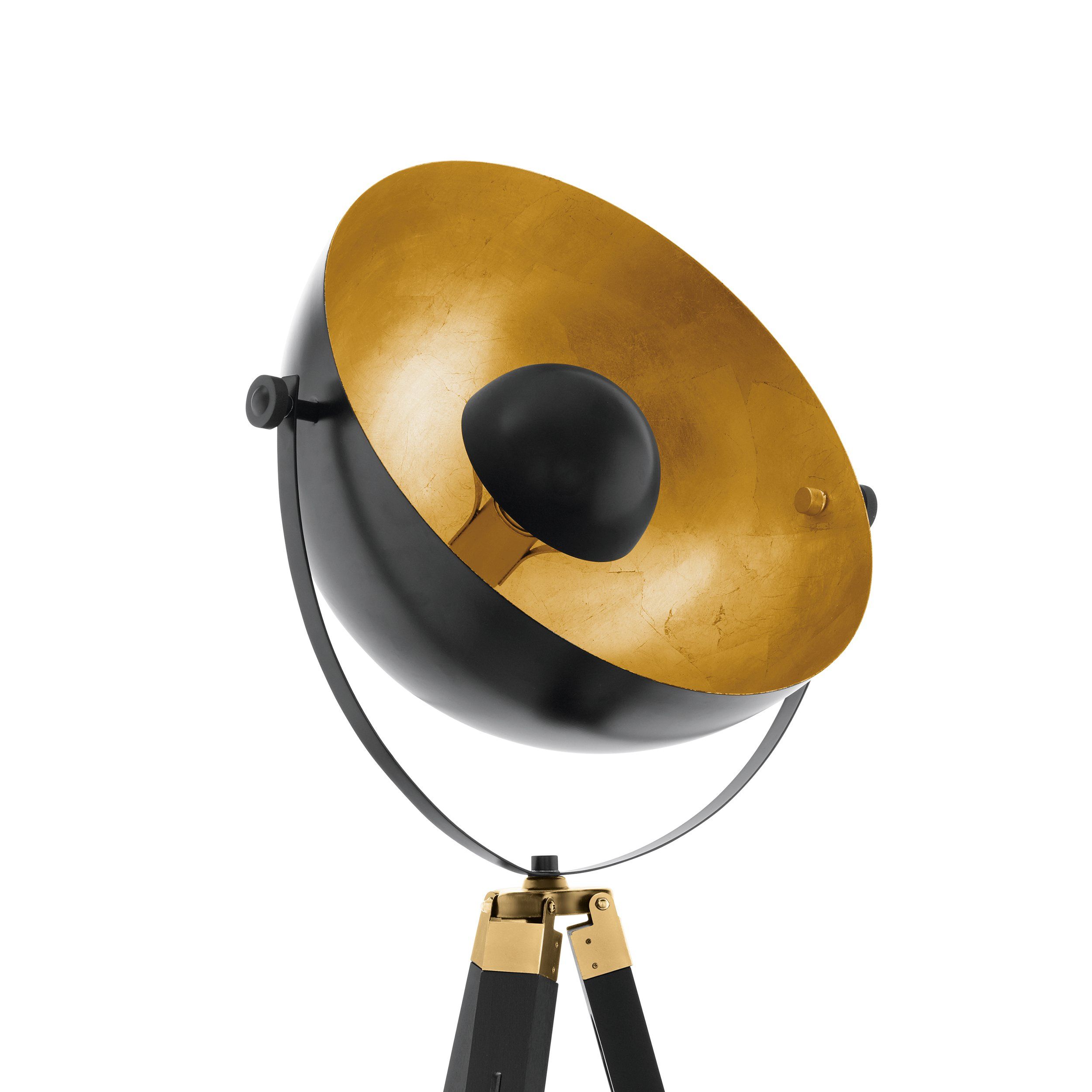 COVALEDA - Piantana - E27 1X60W - Struttura in legno, acciaio / finitura nero, ottone, oro;
Ø550 H1640