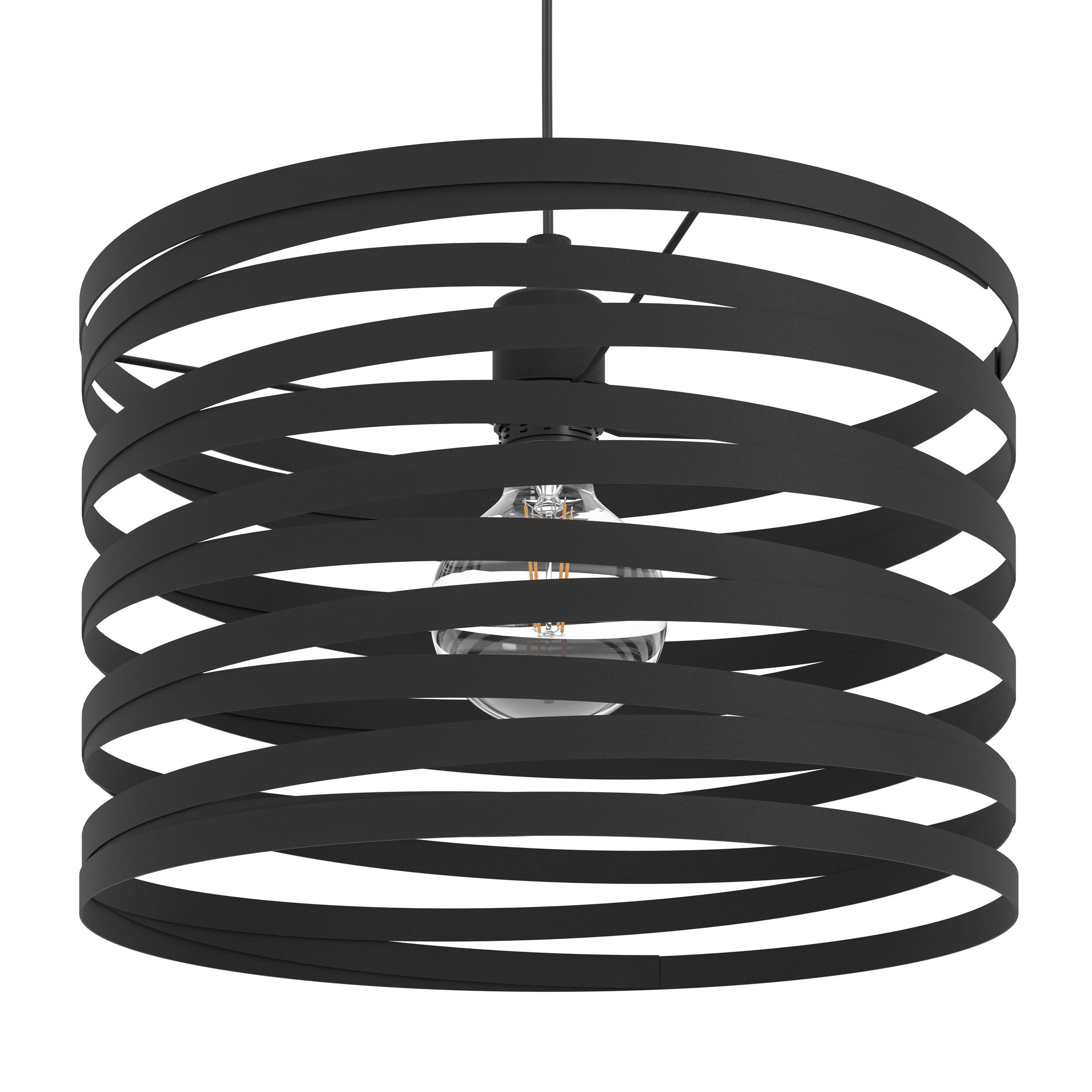 CREMELLA - Sospensione - E27 1X40W - Struttura in acciaio / finitura nero;
Ø370 H1100