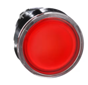 TESTA PULSANTE LUMINOSO ROSSO LED