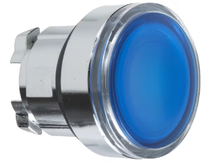 TESTA PULSANTE LUMINOSO BLU