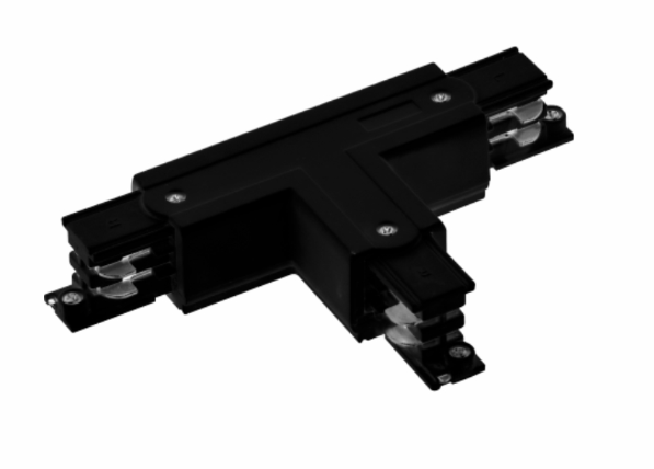 ACCESORIO CARRIL NEGRO UNION FORMA &quot;T&quot; IZQUIERDA