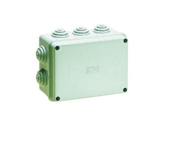 CASSETTA IP65 190*145*72 cop/VITI INOX -10 PASSACAVI