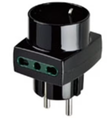 Adattatore mult. S31+2P17/11+P30 nero