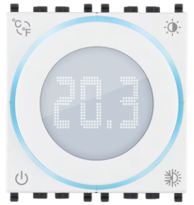 Termostato rotella 2M 100-240V bianco