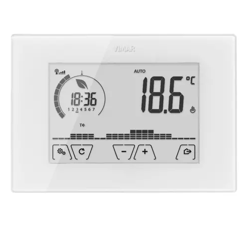 TERMOSTATO TOUCH WIFI PARETE BIANCO