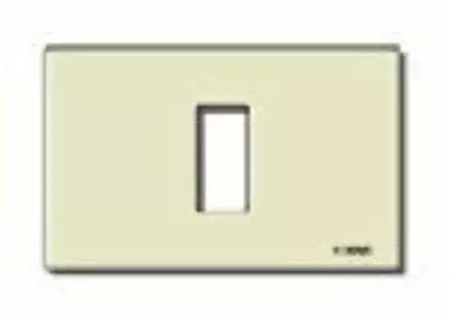 Placca 1M resina scatto avorio