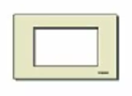 Placca 3Msp resina scatto avorio