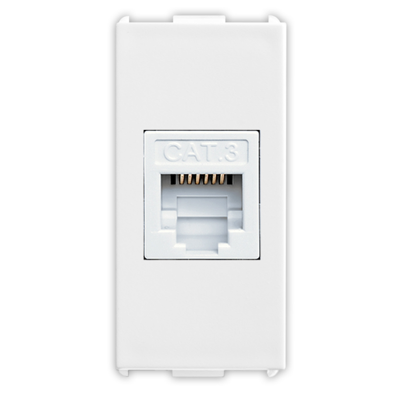 PIXIA Presa RJ12 1 Plug 6-6 White 