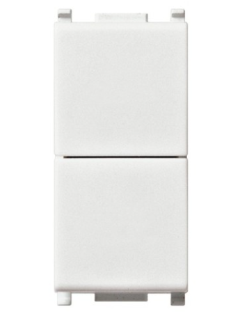 Due pulsanti indipend.1P NO+NO10A bianco