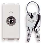 Interruttore 2P 16AX +chiave unif. OFF b