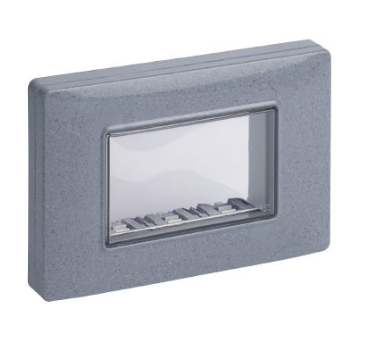 Calotta IP55 3M +viti grigio granito