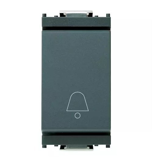 Pulsante 1P NO 10A campanello grigio