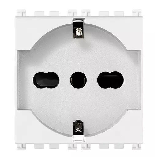 Presa 2P+T 16A universale bianco
