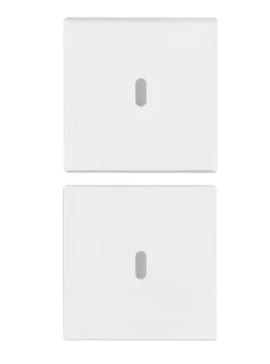 Due mezzi tasti 1M neutro pers. bianco