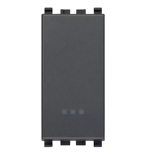 Pulsante 1P NO 10A grigio