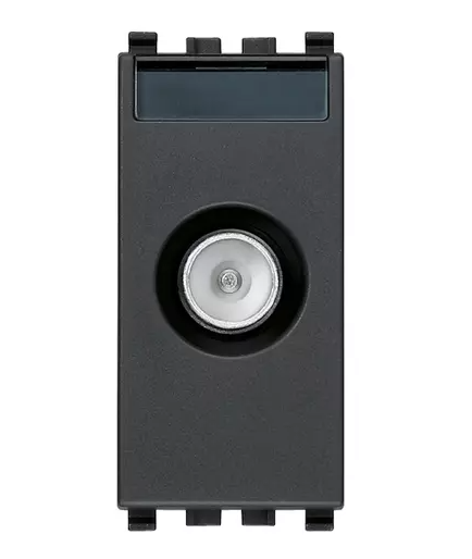 Presa TV-RD-SAT passante grigio
