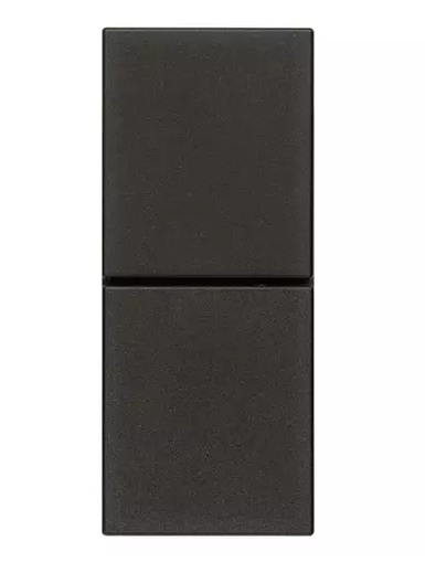 Due pulsanti indip. NO+NO 10A nero
