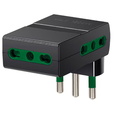 Adattatore mult. S17 + 3P17/11 nero
