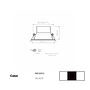 ARO LUK ROUND 50MM G5.3 NEGRO IP65