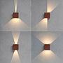 Applique LED IP65 Quadrata 2x5W CCT Antracite