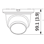 TELECAMERA IP AI,DOME 4MP,OTTICA FI