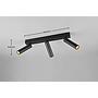 AMBALA NERO incl. 3x SMD, 5,5W · 3x 500lm, 2300+3000+4000K