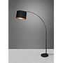 BOLIVIA PIANTANA METALLO NERO AD ARCO CON PARALUME NERO E ORO H. 171CM