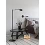 KAZAN APPLIQUE LED DOPPIO BRACCIO SNODABILE NERO OPACO CON DIMMER INTEGRATO P.40CM
