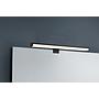 LINO H2O APPLIQUE NERO ANCHE CON POSSIBILITA' DI AVVITARE SU SPECCHIO IP44 L. 40CM
