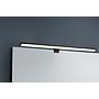 LINO H2O APPLIQUE NERO ANCHE CON POSSIBILITA' DI AVVITARE SU SPECCHIO IP44 L. 60CM