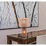 STRAW LAMPADA DA TAVOLO IN RATTAN COLORE NATURALE CON ILLUMINAZIONE ANCHE NELLA BASE H.40,5CM