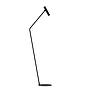 ALMUDAINA - Piantana - LED 1X5W 3000K 480Lm inclusa - Struttura in acciaio / finitura nero;
H1570