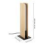 ANCHORENA-Z - Lampada da tavolo - LED 16W 2700-6500K 1800Lm inclusa - Struttura in legno, acciaio / finitura marrone, nero; Diffusore in plastica / finitura bianco;
L75 x 55 H465