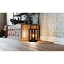 BRADFORD 1 - Lampada da tavolo - E27 1X60W - Struttura in acciaio / finitura nero; Diffusore in vetro / finitura chiaro;
L165 x 150 H370