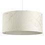 BUCAMARANGA - Sospensione - E27 1X40W - Struttura in acciaio / finitura bianco; Diffusore in tessuto con decori / finitura bianco, oro;
Ø530 H1100