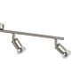BUZZ-LED - Faretti - GU10-LED 4X2,8W inclusa - Struttura in acciaio / finitura nichel opaco;
L685 x 65