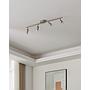 BUZZ-LED - Faretti - GU10-LED 4X2,8W inclusa - Struttura in acciaio / finitura nichel opaco;
L685 x 65