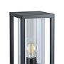 CASCINETTA - Paletti basso - E27 1X40W - Struttura in alluminio fuso / finitura nero; Diffusore in vetro / finitura chiaro; IP54;
L150 x 150 H305