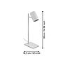 CEPPINO - Lampada da tavolo - GU10-LED 1X4,5W inclusa - Struttura in acciaio / finitura bianco;
H380