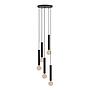 CORTENOVA - Sospensione - E27 5X60W - Struttura in acciaio / finitura nero;
Ø350 H1500