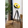 COVALEDA - Piantana - E27 1X60W - Struttura in legno, acciaio / finitura nero, ottone, oro;
Ø550 H1640