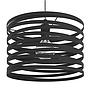 CREMELLA - Sospensione - E27 1X40W - Struttura in acciaio / finitura nero;
Ø370 H1100