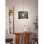 CREMELLA - Sospensione - E27 1X40W - Struttura in acciaio / finitura nero;
Ø370 H1100